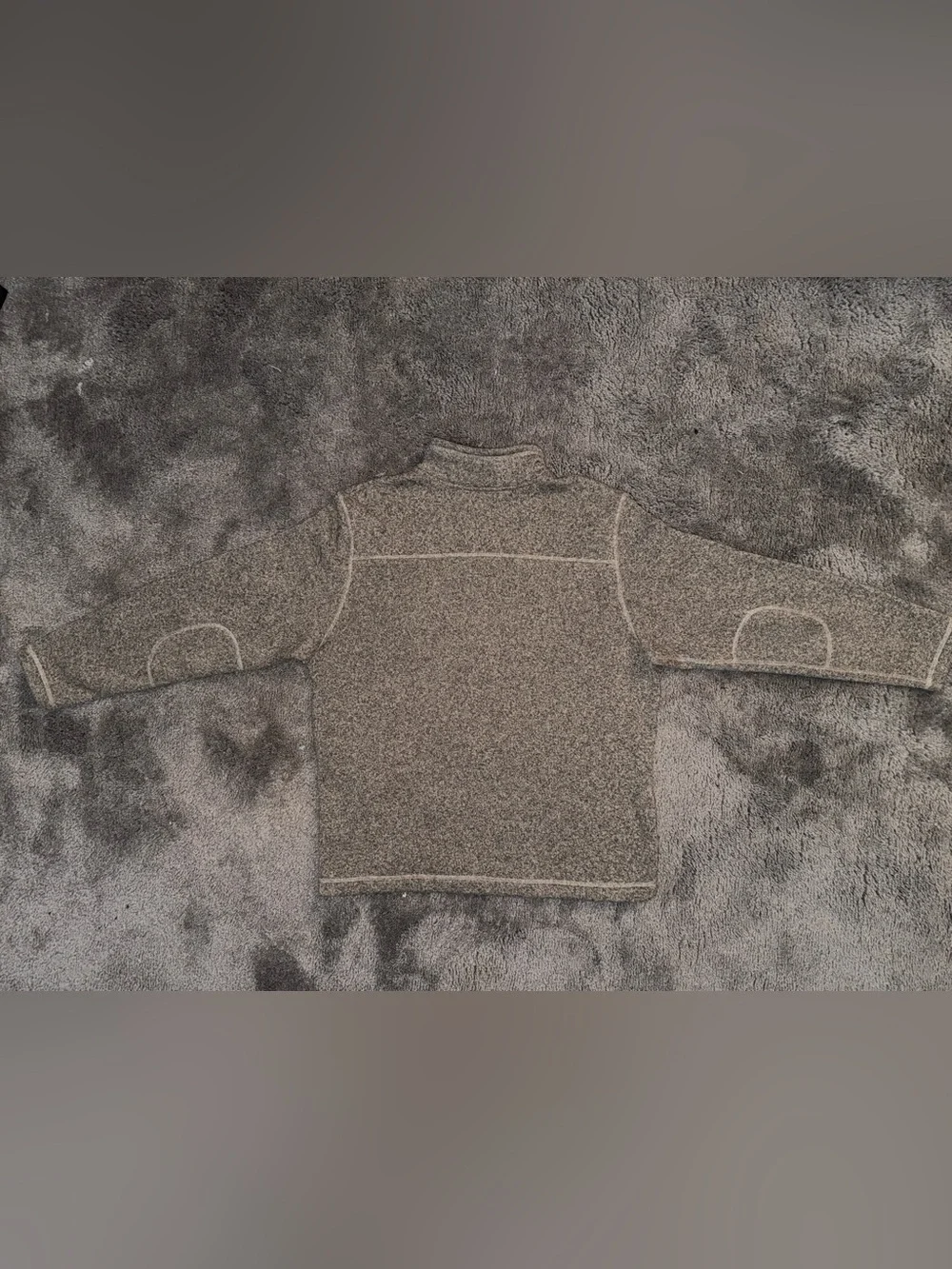 The North Face Men’s Heather Grey Quarter-Zip Fleece Pullover